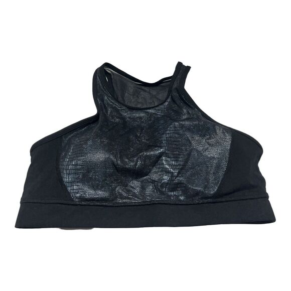 Zyia Active Black Kakadu Brilliant Back Mesh Bra WOMENS SIZE XL Snake Print\ - Picture 1 of 5